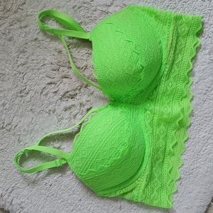 VS PINK lime cage bra